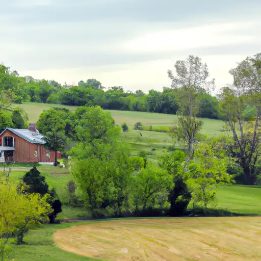 Rural homes in Bullitt, Kentucky