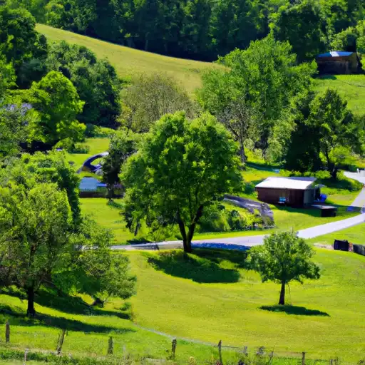 Rural homes in Green, Kentucky