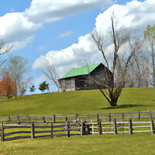 Rural homes in Greenup, Kentucky