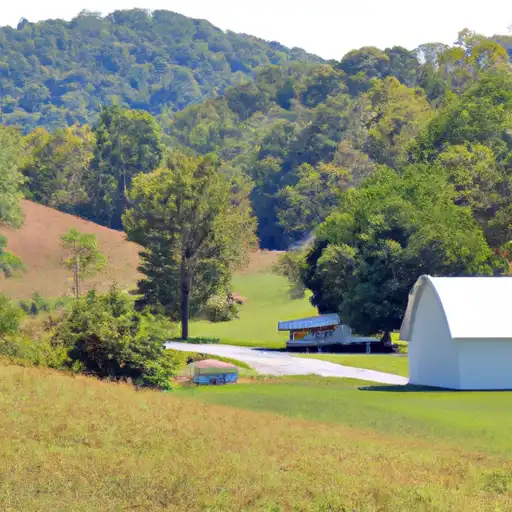 Rural homes in Knott, Kentucky