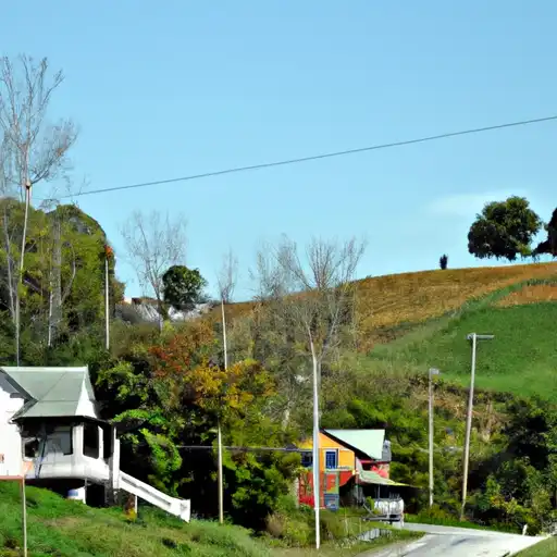 Rural homes in Letcher, Kentucky