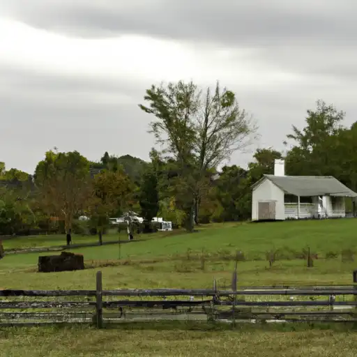 Rural homes in Menifee, Kentucky