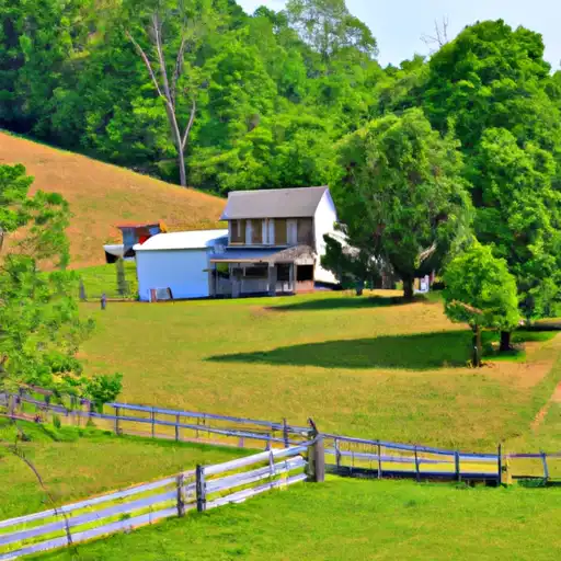 Rural homes in Oldham, Kentucky
