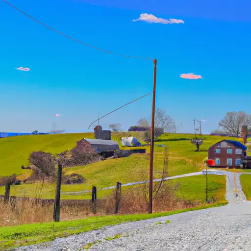 Rural homes in Webster, Kentucky