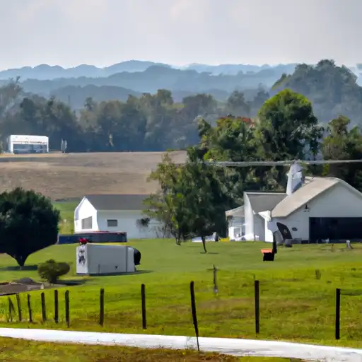 Rural homes in Wolfe, Kentucky