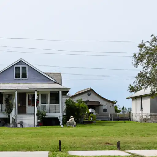 Rural homes in Cameron, Louisiana