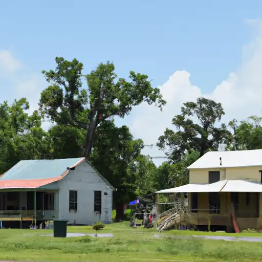 Rural homes in Saint John the Baptist, Louisiana