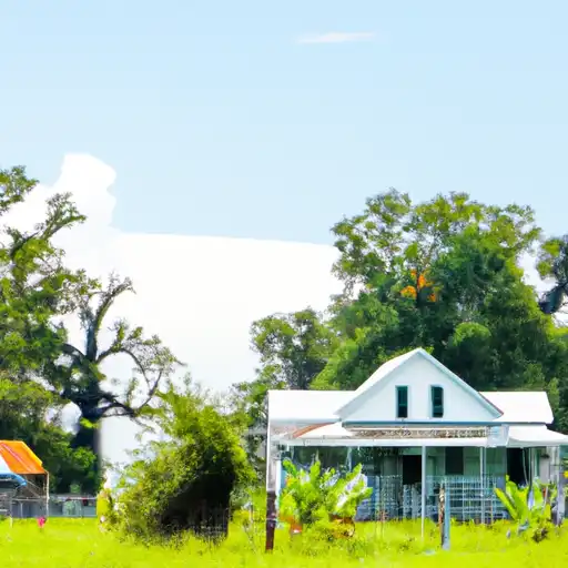Rural homes in Terrebonne, Louisiana