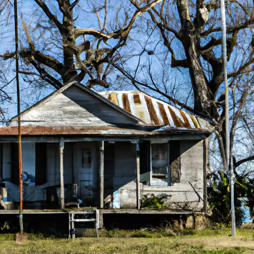 Rural homes in West Feliciana, Louisiana