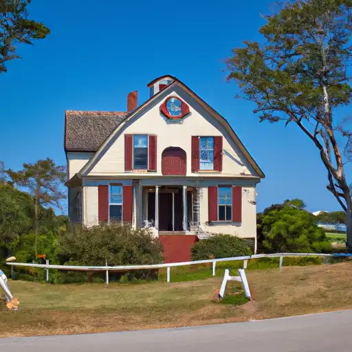 Rural homes in Plymouth, Massachusetts