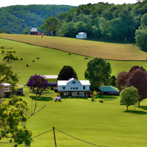 Rural homes in Allegany, Maryland