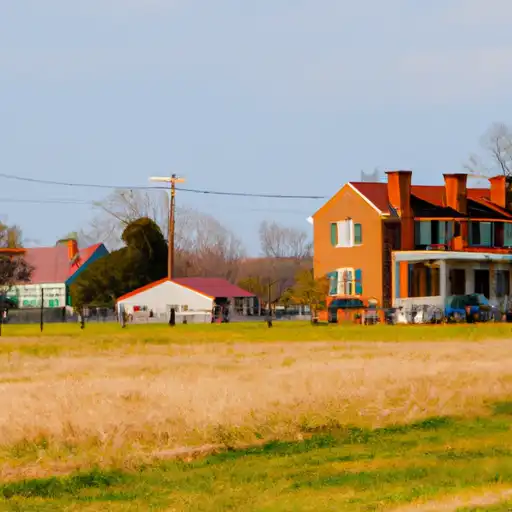 Rural homes in Calvert, Maryland