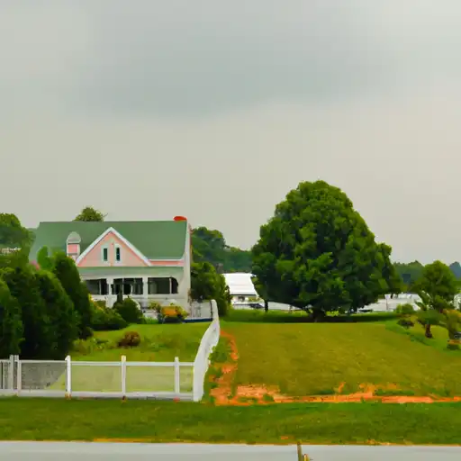 Rural homes in Dorchester, Maryland