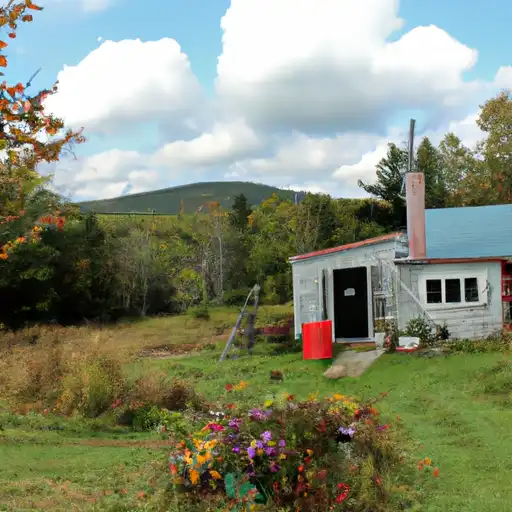 Rural homes in Knox, Maine