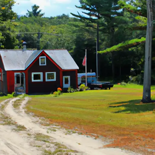 Rural homes in Penobscot, Maine