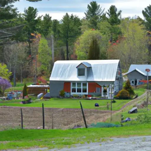 Rural homes in Waldo, Maine