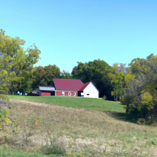 Rural homes in Alcona, Michigan