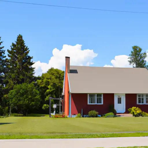 Rural homes in Clare, Michigan