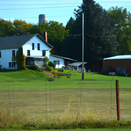 Rural homes in Iron, Michigan