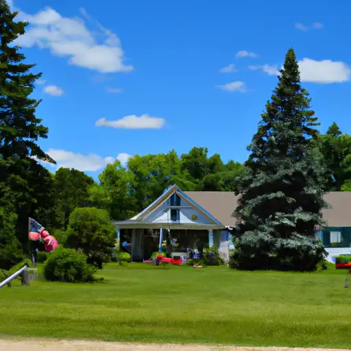 Rural homes in Mecosta, Michigan