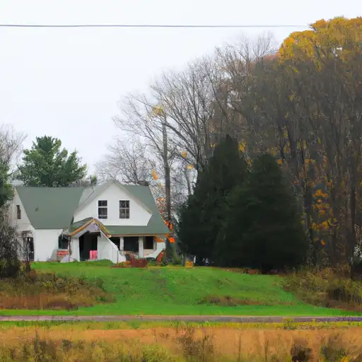 Rural homes in Missaukee, Michigan