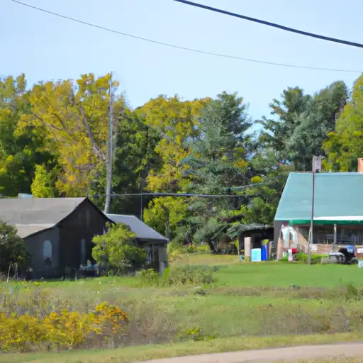 Rural homes in Newaygo, Michigan