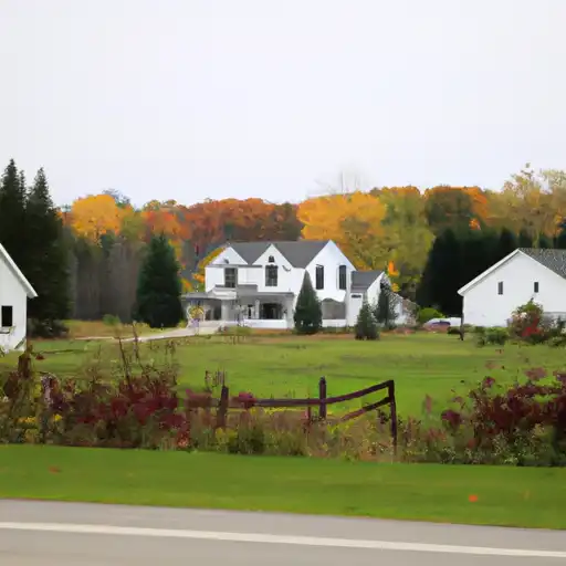 Rural homes in Oceana, Michigan