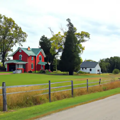 Rural homes in Presque Isle, Michigan