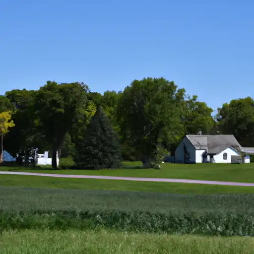 Rural homes in Lac qui Parle, Minnesota