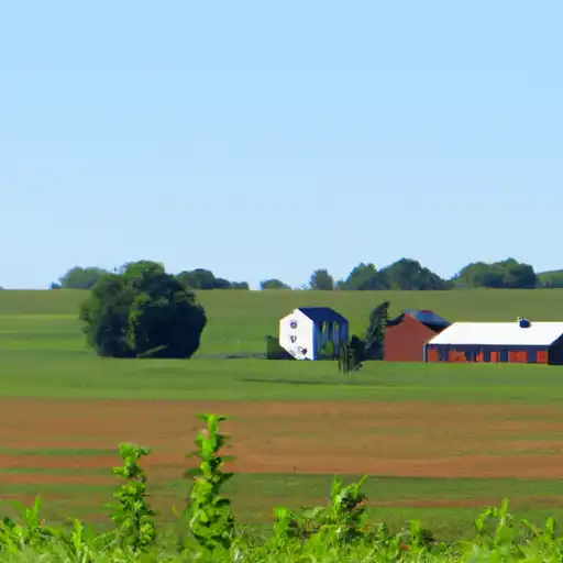 Rural homes in Le Sueur, Minnesota