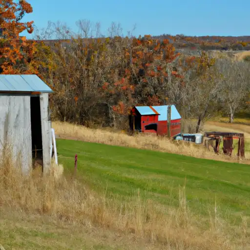 Rural homes in Polk, Missouri