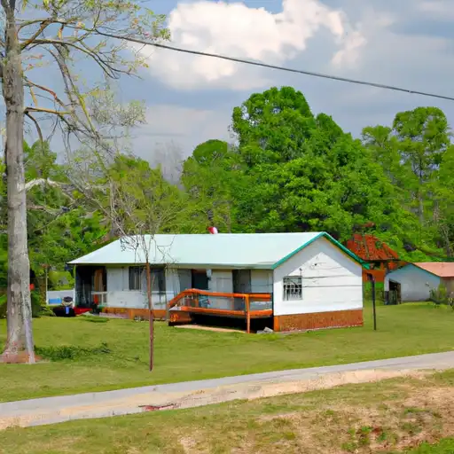 Rural homes in Calhoun, Mississippi