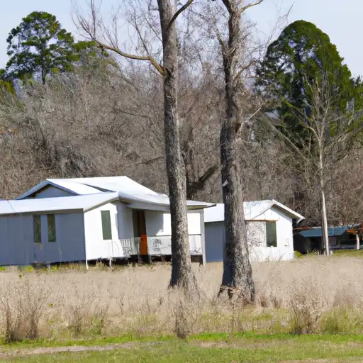 Rural homes in Carroll, Mississippi