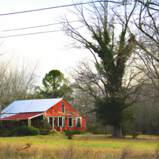 Rural homes in Choctaw, Mississippi