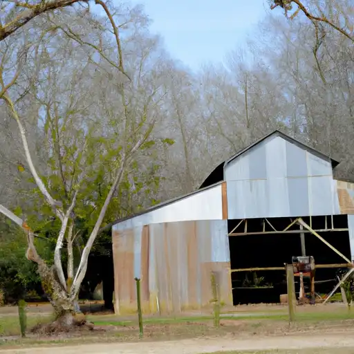 Rural homes in Itawamba, Mississippi