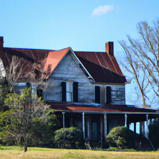Rural homes in Lowndes, Mississippi