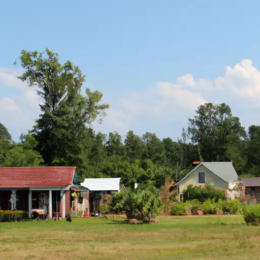 Rural homes in Noxubee, Mississippi