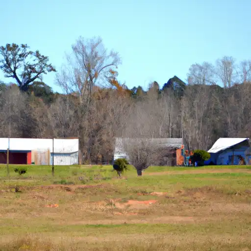 Rural homes in Pearl River, Mississippi