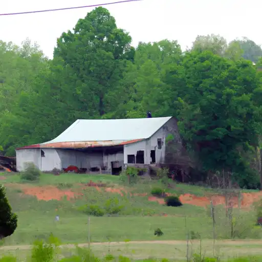Rural homes in Tishomingo, Mississippi