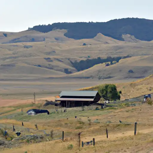 Rural homes in Big Horn, Montana