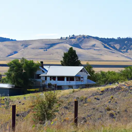 Rural homes in Blaine, Montana