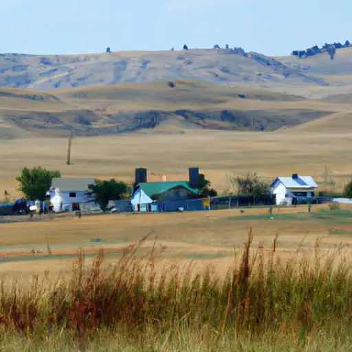 Rural homes in Dawson, Montana