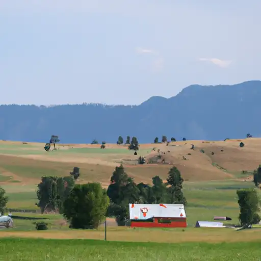 Rural homes in Gallatin, Montana