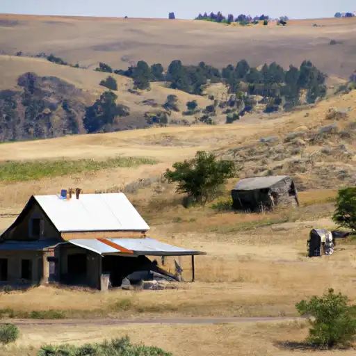 Rural homes in Golden Valley, Montana