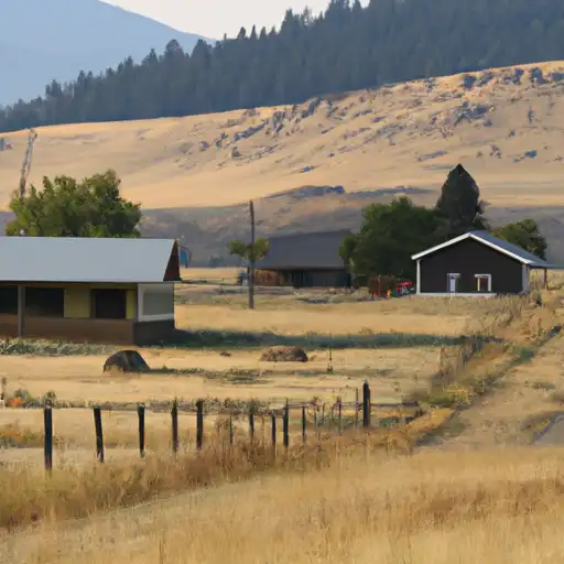 Rural homes in Lake, Montana