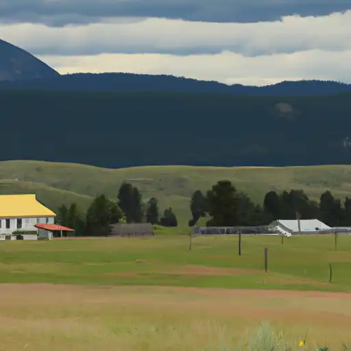 Rural homes in McCone, Montana