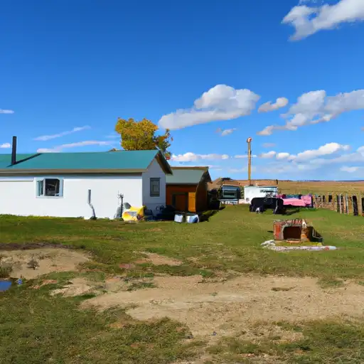Rural homes in Musselshell, Montana
