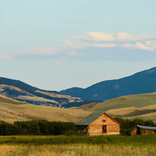 Rural homes in Valley, Montana