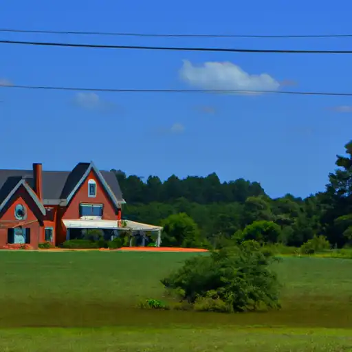 Rural homes in Alamance, North Carolina