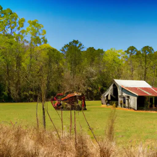 Rural homes in Burke, North Carolina
